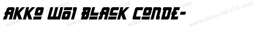 Akko W01 Black Conde字体转换